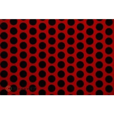 Oracover 45-023-071-010 Film adhésif Orastick Fun 1 (L x l) 10 m x 60 cm rouge Ferrari-noir