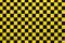 Motif d'échiquier noir et jaune composé de carrés de taille égale.