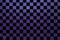 Un motif d'échiquier noir et violet recouvre toute la surface de l'image, créant un arrière-plan uniforme et répétitif.