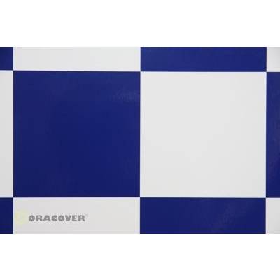 Oracover 691-010-052-002 Film à repasser Fun 6 (L x l) 2 m x 60 cm blanc, bleu foncé
