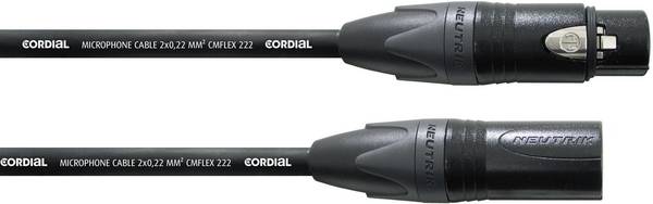Cordial CPM 5 FM-FLEX XLR Câble de liaison [1x XLR femelle - 1x XLR mâle] 5.00 m noir