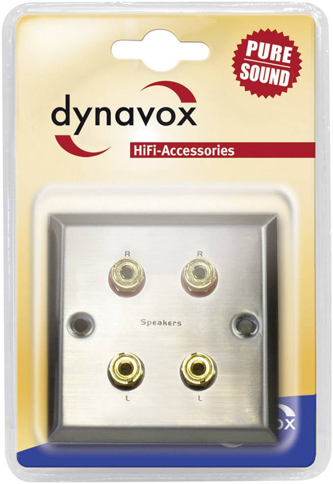 Panneau de connexion mur 4 prises banane Speakers-1