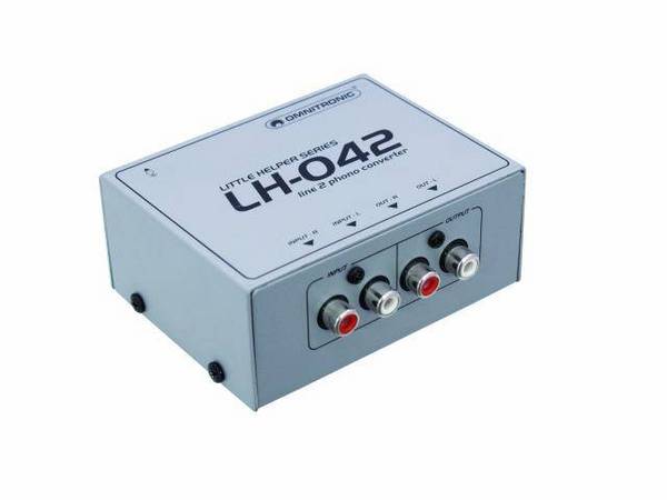 Convertisseur phono/ligne stéréo Omnitronic LH-042