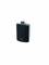 Enceinte compacte noire aux angles arrondis, équipée d'une fixation en haut, placée devant un fond blanc.