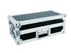 Mallette Roadinger Mixer Case résiste aux chocs, avec poignée de transport noir, argent aluminium, bois