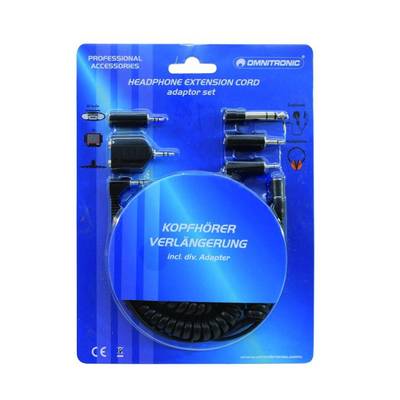 Omnitronic 14006504 Jack Câble adaptateur [1x Jack mâle 2.5 mm, Jack mâle 3.5 mm, Jack mâle 6.35 mm - 1x Jack femelle 3