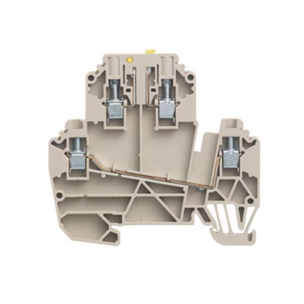 Bloc de jonction de test sectionnable Weidmüller WDK 2.5/TR-DU STB 1247310000 beige foncé 50 pc(s)