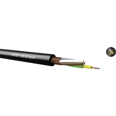 Kabeltronik LifYDY Câble de commande 2 x 0.05 mm² noir 340200500-1 Marchandise vendue au mètre