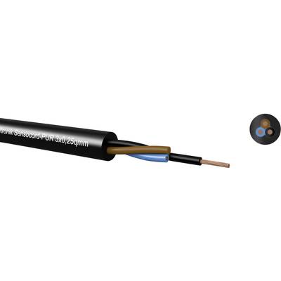 Kabeltronik 2453P2509-100 Câble capteurs/actionneurs Sensocord® 3 x 0.25 mm² noir 100 m