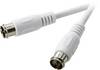 Câble de raccordement SpeaKa Professional SP-7870684 [1x F à raccord rapide - 1x F à raccord rapide] 1.50 m blanc