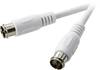 Câble de raccordement SpeaKa Professional SP-7869984 [1x F à raccord rapide - 1x F à raccord rapide] 3.00 m blanc