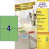 Avery-Zweckform 3458 Etiquette universelles 105 x 48 mm papier vert 400 pc(s) fixation permanente imprimante à jet d'encre, imprimante laser, imprimante laser couleur, photocopieuse, photocopieuse couleur