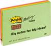 Post-it Note adhésive 7100043257 149 mm x 98 mm vert fluorescent, orange fluorescent, rose ultra, jaune ultra 180 feuille(s)
