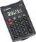 Calculatrice avec affichage numérique montrant '12345678'. Nom de la marque en haut. Touches pour les fonctions de calcul de base et le pourcentage.