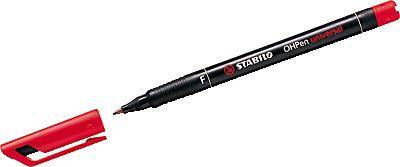 Marqueur permanent Stabilo OHPen pointe 0,7 mm - rouge-0