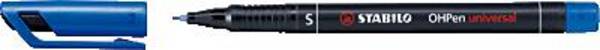 STABILO Feutre pour transparent STABILO OHPen universal S 841 permanent 841/41 bleu