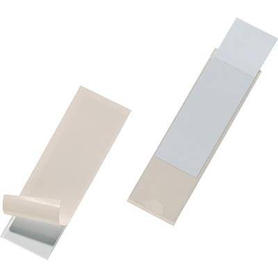 Les deux côtés d'un ruban adhésif beige, l'un partiellement débarrassé de son film de protection, l'autre encore complètement recouvert.