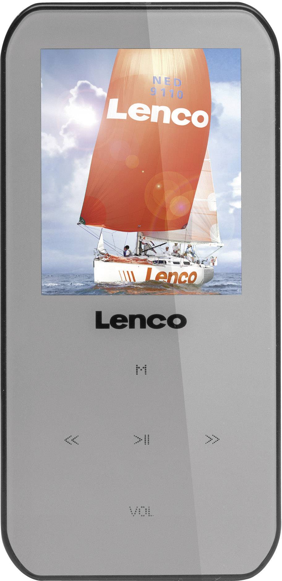 Lecteur MP4 Lenco Xemio-655 4 GB gris enregistrement vocal Lenco Lecteur MP3 