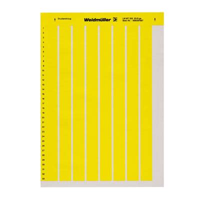 Etiquette pour imprimante Weidmüller LM MT300 20X8 GE 1686381687-10 Surface de marquage: 9 x 20 mm jaune 10 pc(s)