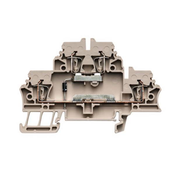 Bloc de jonction avec composant Weidmüller ZDK 2.5/D/1 1690020000 beige foncé 50 pc(s)