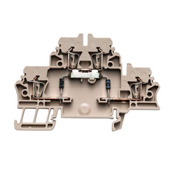 Bloc de jonction avec composant Weidmüller ZDK 2.5/D/4 1690040000 beige foncé 50 pc(s)