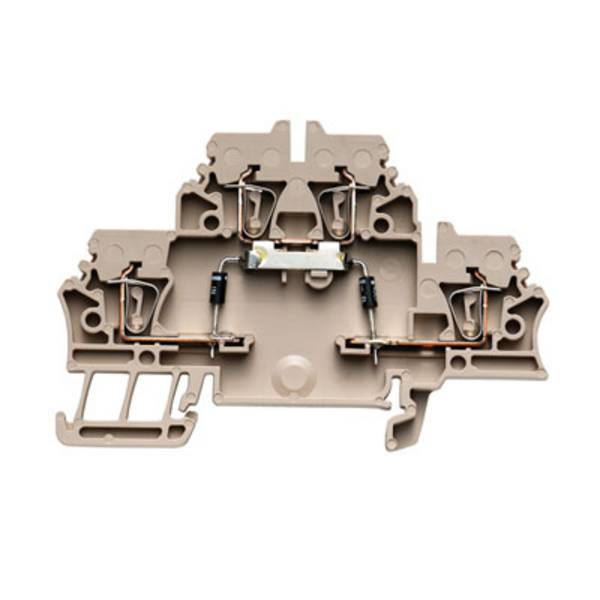 Bloc de jonction avec composant Weidmüller ZDK 2.5/D/5 1690050000 beige foncé 50 pc(s)