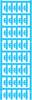 Porte-étiquette Weidmüller SFC 0/21 NEUTRAL BL 1813220000 Surface d'étiquetage: 4.10 x 21 mm bleu 200 pc(s)