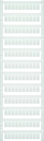 Feuille de plastique blanc avec pochettes, adaptée au rangement des timbres. Plusieurs rangées horizontales divisent la feuille.