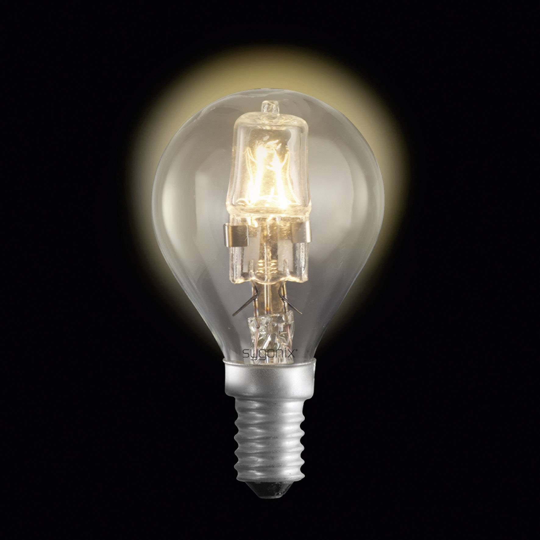 Ampoule halogène Eco Sygonix 28923R E14 28 W = 40 W blanc chaud forme de goutte à intensité
