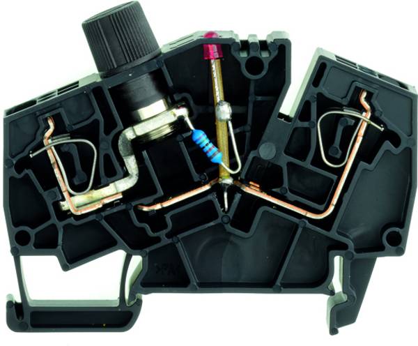 Bloc de jonction à fusible Weidmüller ZSI 2.5-2/2X2AN/G20/LD3 1867420000 noir 20 pc(s)