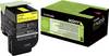 Toner d'origine Lexmark 802HY jaune
