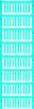 Marqueur de câble Weidmüller SF 00/21 NEUTRAL BL V2 1918590000 Surface d'étiquetage: 3.20 x 21 mm bleu 400 pc(s)