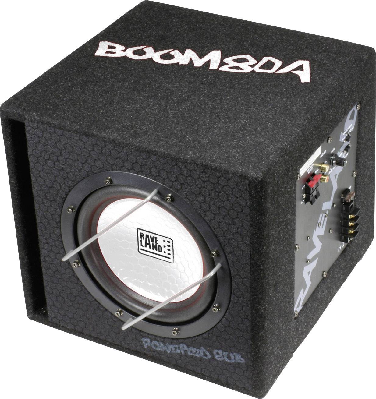 Subwoofer actif pour auto 200 W Raveland Boom 80A-1