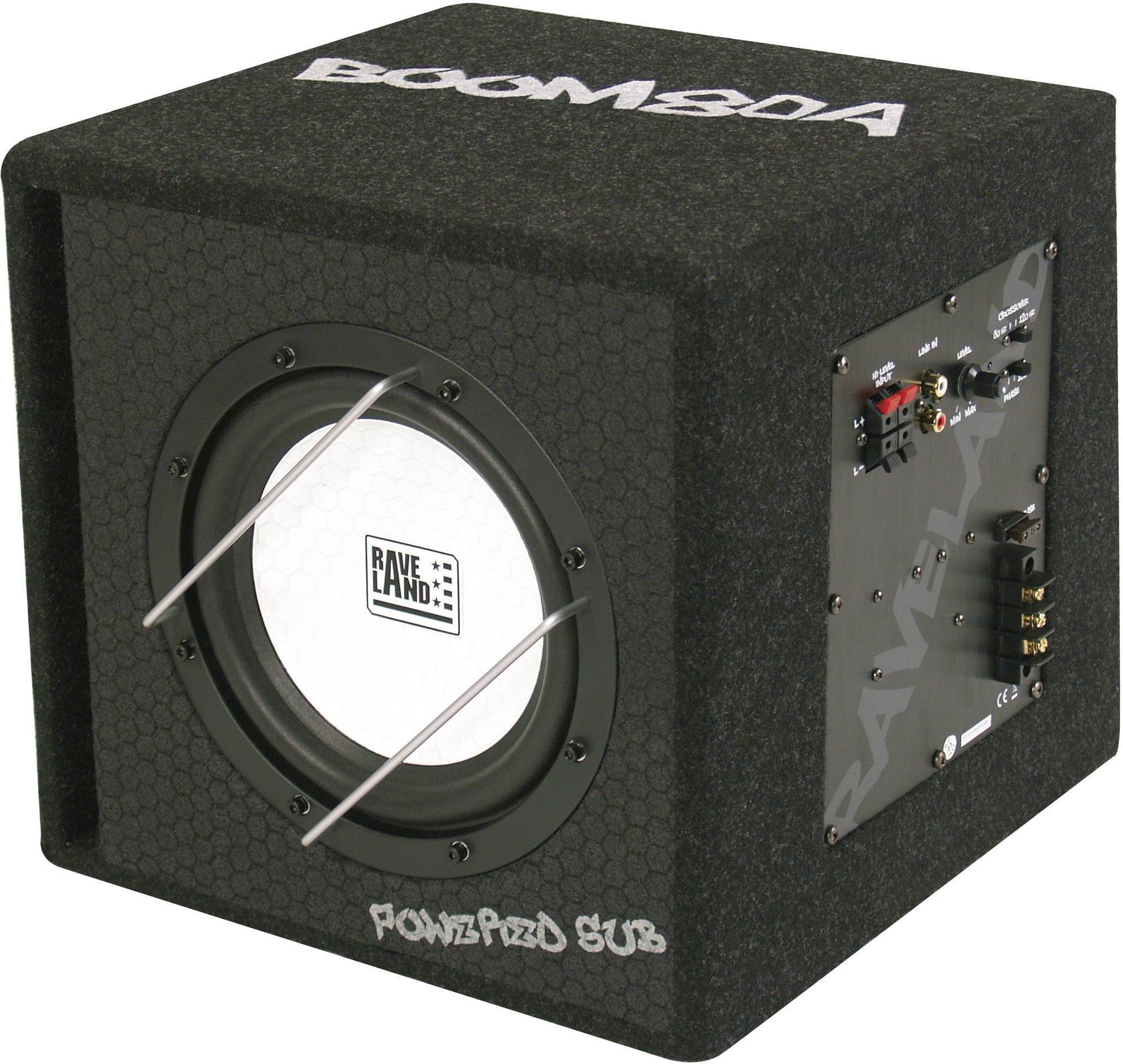 Subwoofer actif pour auto 200 W Raveland Boom 80A-2