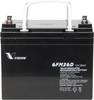 Vision Akkus 6FM36DX Batterie au plomb 12 V 36 Ah plomb (AGM) (l x H x P) 195 x 155 x 130 mm raccord à vis M6 sans entretien, résistant aux cycles de charge
