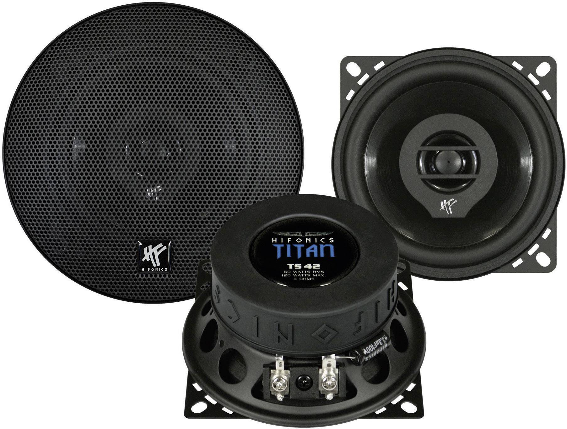 Haut-parleur coaxial 2 voies à encastrer 120 W Hifonics Titan