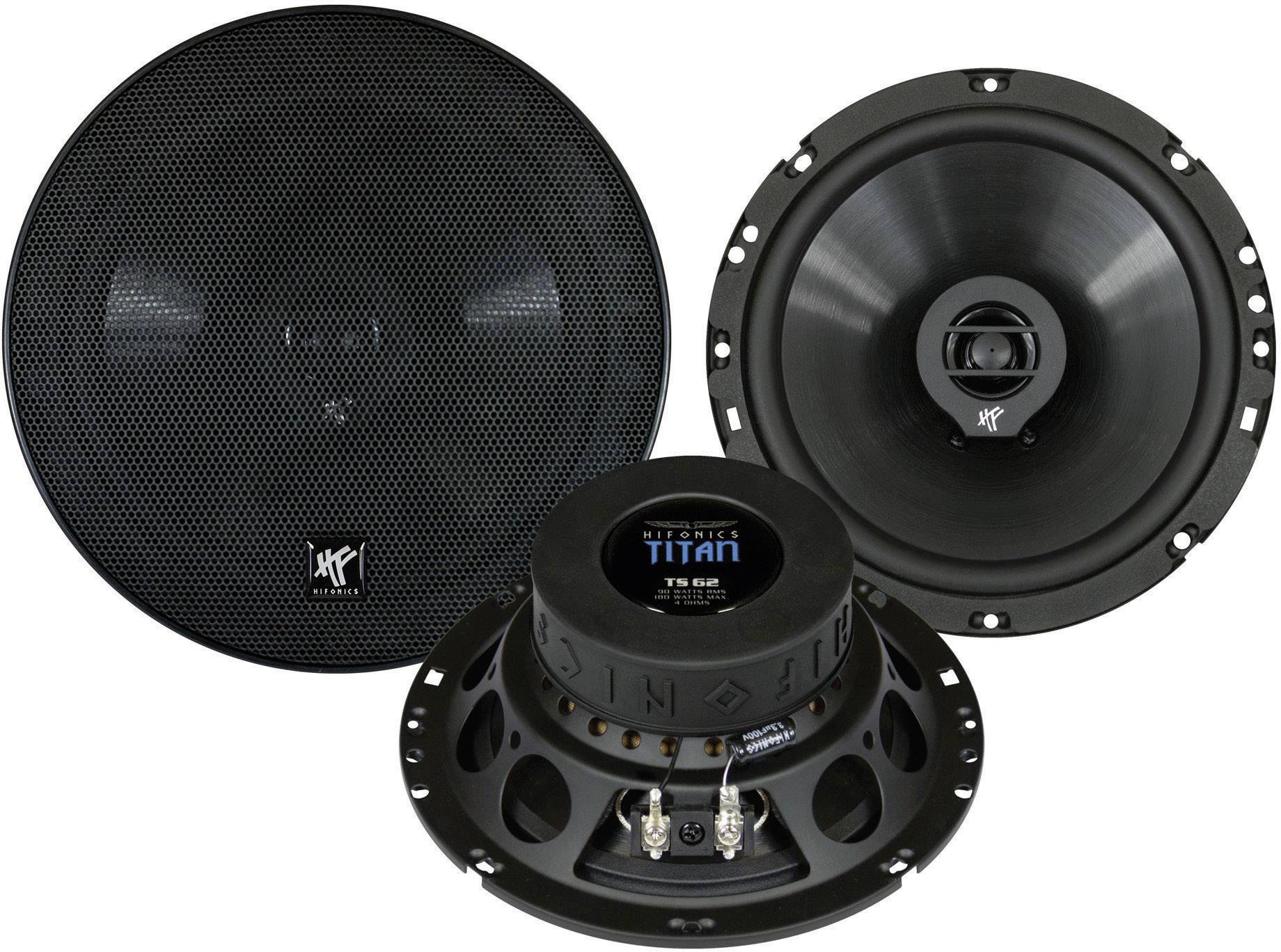 Haut-parleur coaxial 2 voies à encastrer 180 W Hifonics Titan