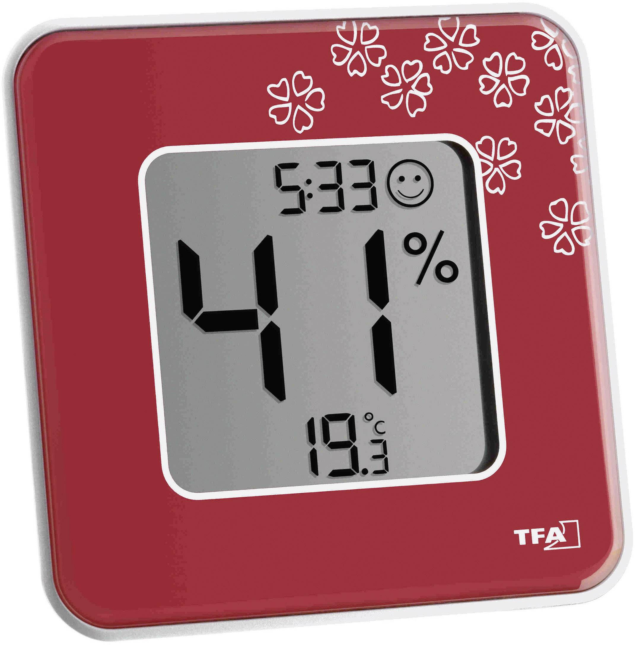 Thermo-hygromètre TFA Dostmann Style rouge