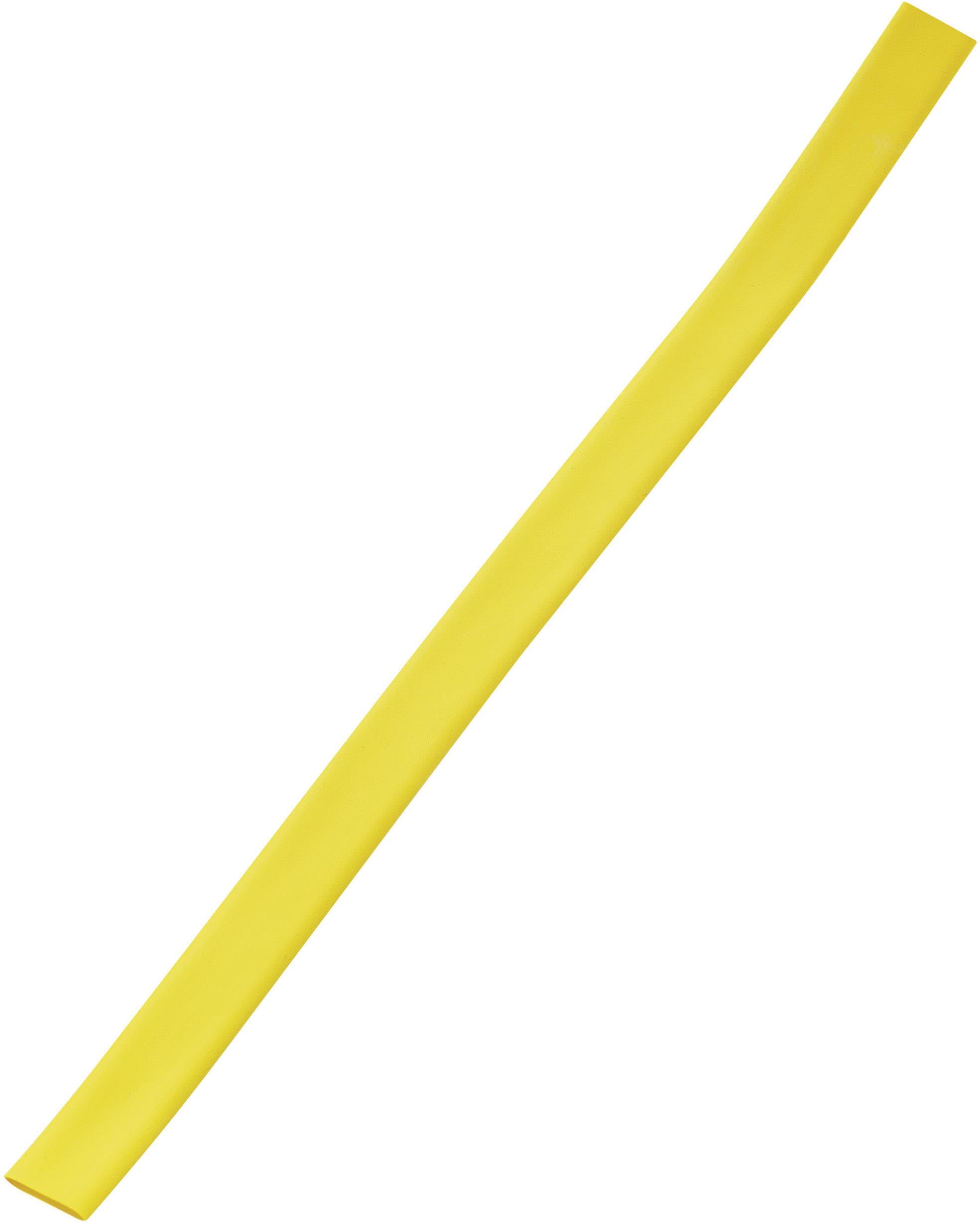 TRU COMPONENTS 1567326 Gaine thermorétractable sans colle jaune 3 mm 1 mm Taux de retreint:3:1 Marchandise vendue au mèt