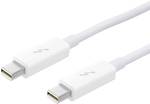 Câble Apple Thunderbolt (0,5 m) blanc - deux fois plus rapide que l'USB 3.0