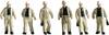 6 Figurines de mineurs 15042 H0