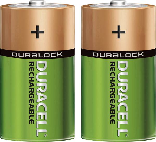 Pile rechargeable LR20 (D) NiMH 1.2 V Duracell DUR055995 2200 mAh 2 pc