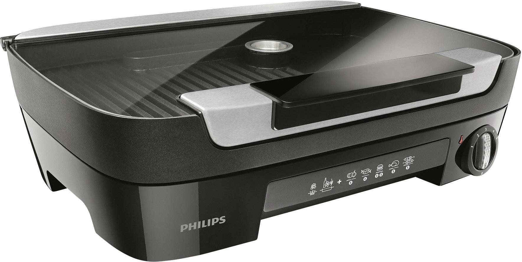 Barbecue de table Philips HD6360/20 Avance Collection noir | Conrad.fr