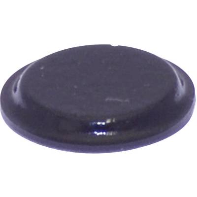 Pied d'appareil TOOLCRAFT PD2122SW autocollant, rond noir (Ø x H) 12.7 mm x 1.8 mm 1 pc(s)