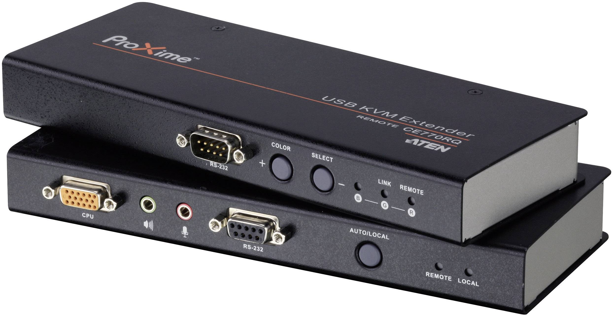 ATEN CE770-AT-G VGA, jack, USB 2.0 câble réseau RJ45 300 m-0