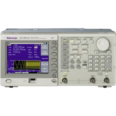 AFG3011C Générateur de fonction Tektronix  1 µHz - 10 MHz 1 canal Sinusoïdale, Rectangulaire, Triangulaire, Bruit, Courb