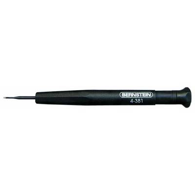 Tournevis de précision noir Bernstein, modèle 4-381, adapté aux travaux de vissage délicats.