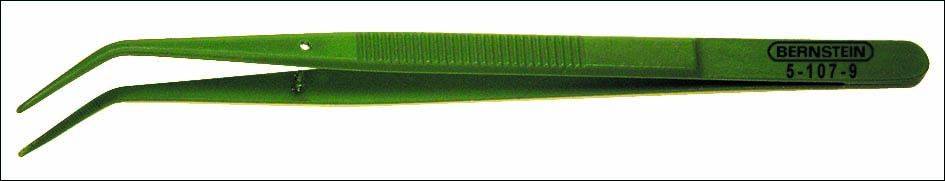 BERNSTEIN Tools for Electronics 5-107-9 Pince brucelle de précision émoussée, courbée 150 mm