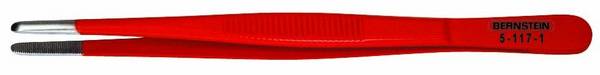 BERNSTEIN Tools for Electronics 5-117-1 Pince brucelle de précision   émoussée 145 mm