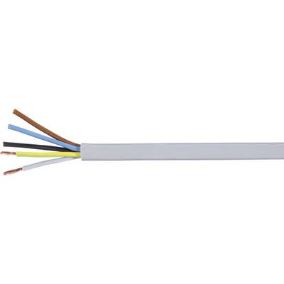 LAPP 1601126 Câble gainé H05VV-F 5 G 2.50 mm² blanc Marchandise vendue au mètre